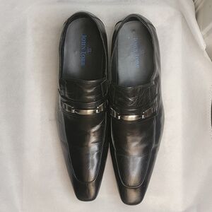 John Lobb men dress black shoes size 43